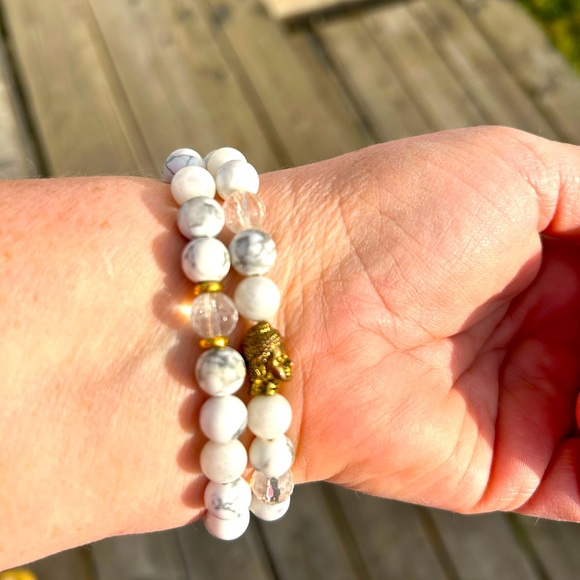 Mala double wrap bracelet with Buddha - Picture 3 of 3